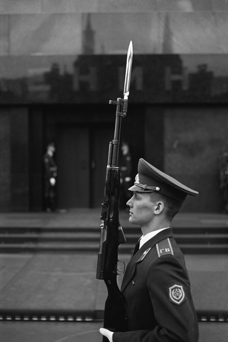 Почётный караул у Мавзолея Ленина. СССР, Москва, 1986 год.