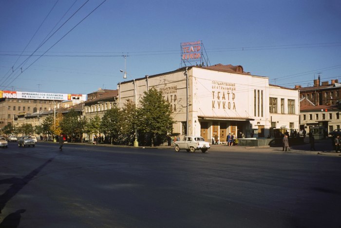 Театр кукол на площади Маяковского в 1967 году.