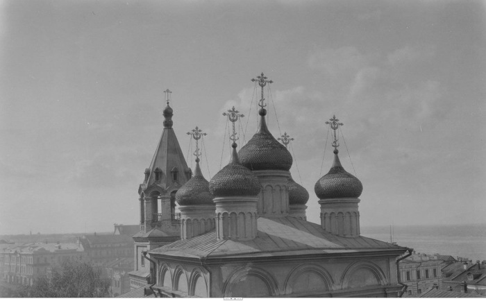 Купола церкви Иоанна Крестителя. СССР, Нижний Новгород, 1931 год.