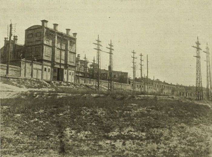 Электрическая подстанция в Балаханах. Азербайджан, Баку, 1922 год.