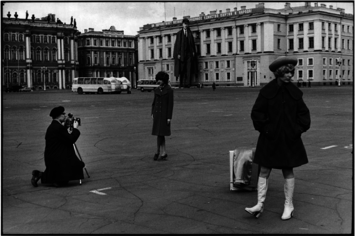  Советские модели во время работы. СССР, Ленинград, 1972 год.