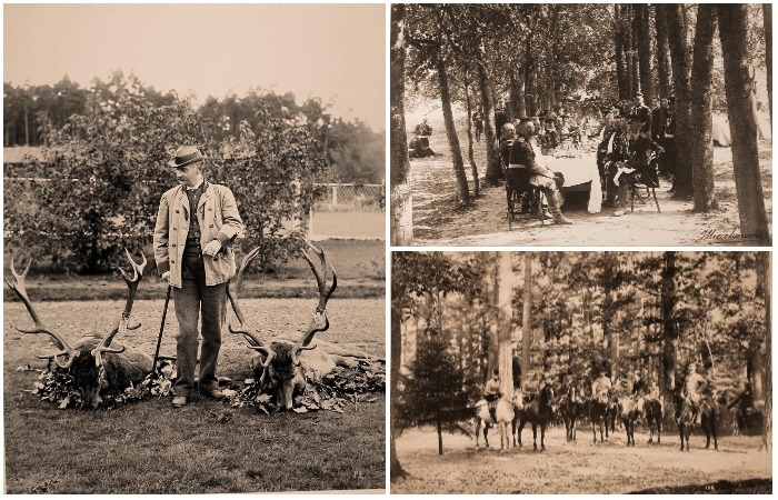 Редкие фотографии, сделанные во время царской охоты в 1894 году.