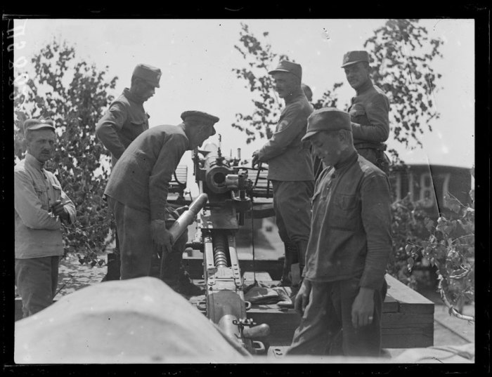  Чешская артиллерия. Сибирь, лето, 1919 год. 