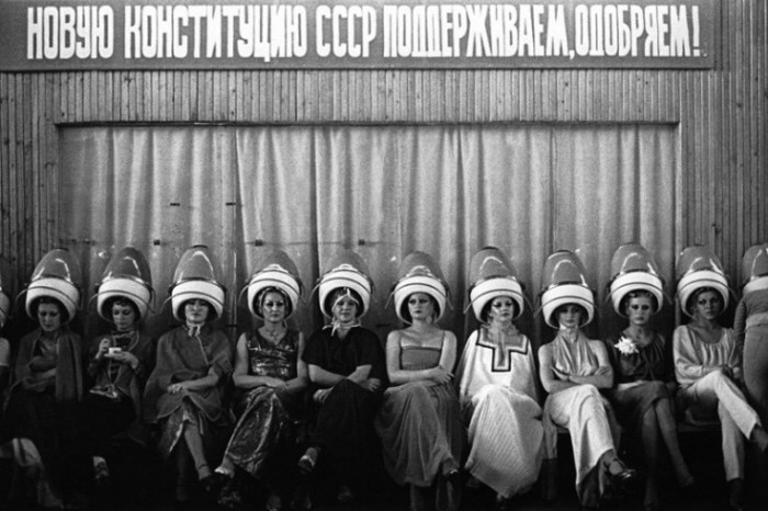 Конкурс парикмахеров в Москве. СССР, 1975 год. Фотограф: Игорь Гаврилов.