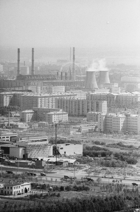 Вид на ТЭЦ-20. Москва, 1960-е годы.