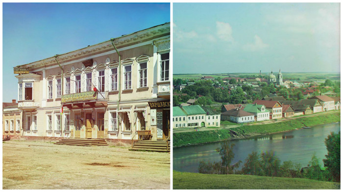 Фотографии, сделанные во время путешествие Прокудина-Горского по Торжку. 