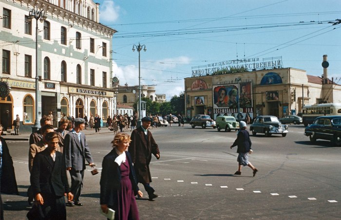 Площадь Арбатские ворота в 1958 году.