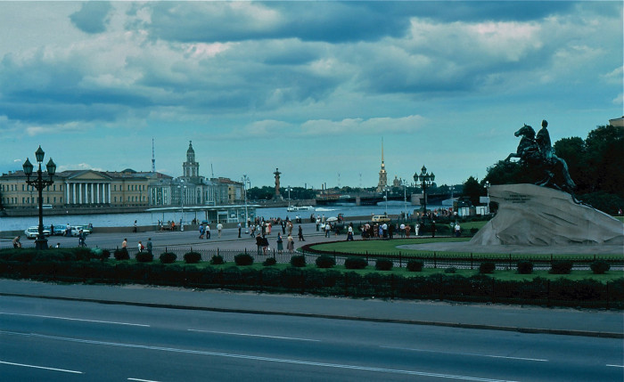 Памятник Петру I - Медный Всадник. СССР, Ленинград, 1981 год.
