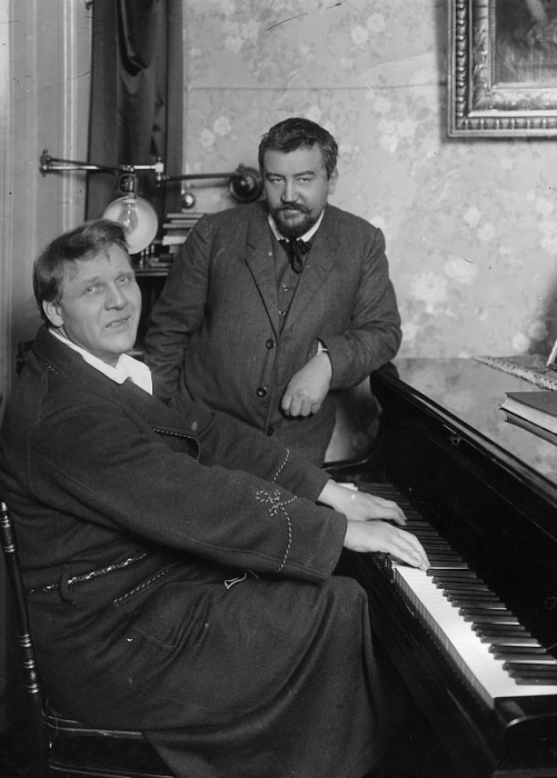 Фёдор Шаляпин и Александр Куприн в начале 1910-х годов. Финляндия, Куоккала.