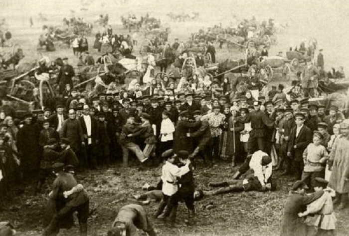  Кулачный бой в 1900-ом году.