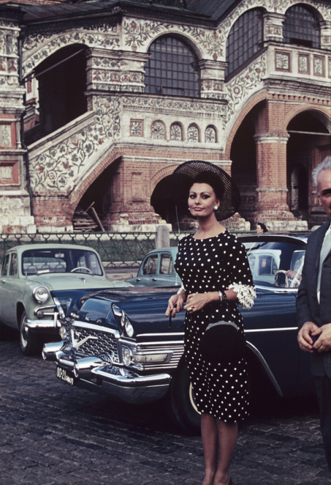 Софи Лорен в Москве в 1965 году. 