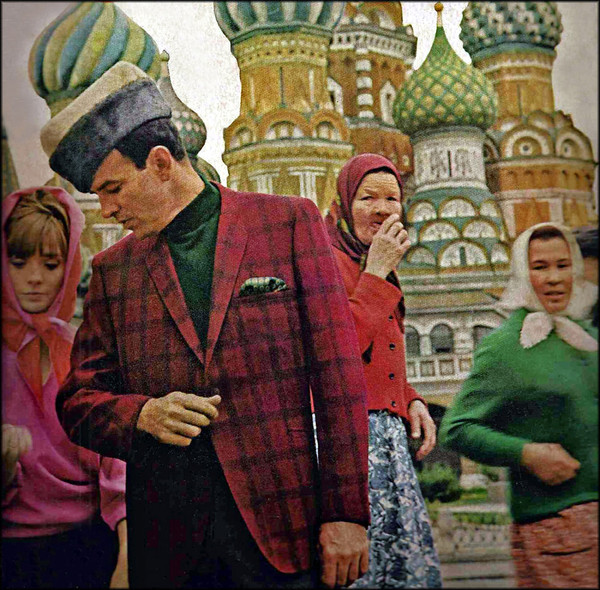 Попытка сделать модную фотографию. СССР, Москва, 1965 год.