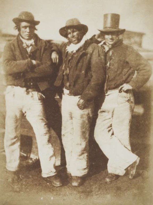 Рыбаки из Ньюхейвен в 1845 году.