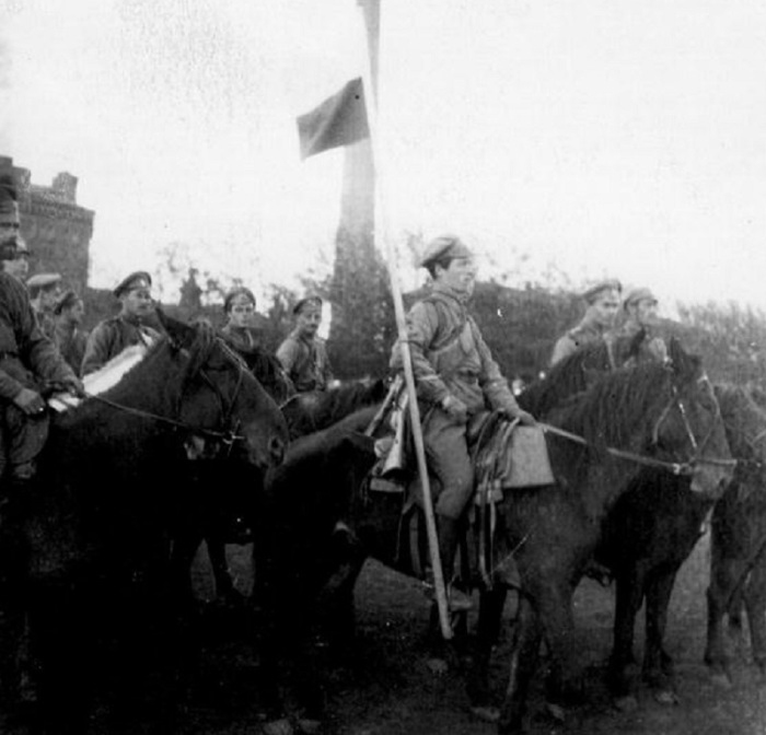 Конвой генерала Пепеляева в Томске. 22 сентября 1918 года. 