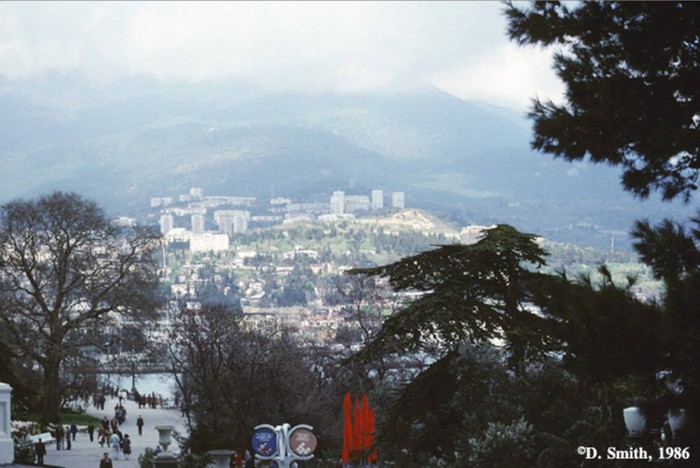 Панорама города. Крым, Ялта, 1988 год. 