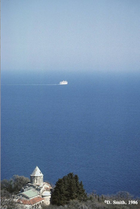 Морской пейзаж. Крым, Ялта, 1988 год.