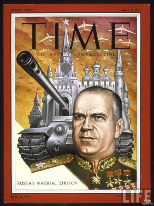 Георгий Жуков на обложке Time в 1955 году.