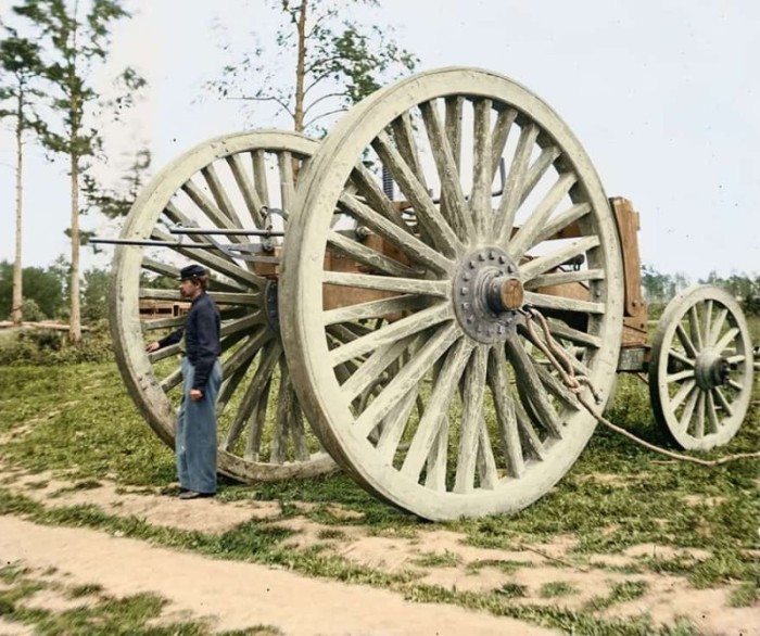Инженерное оборудование времен гражданской войны в Америке, 1865 год.