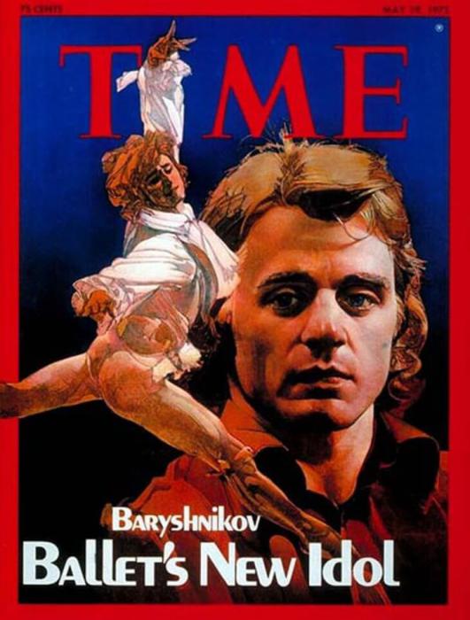 Михаил Барышников на обложке Time в 1975 году.
