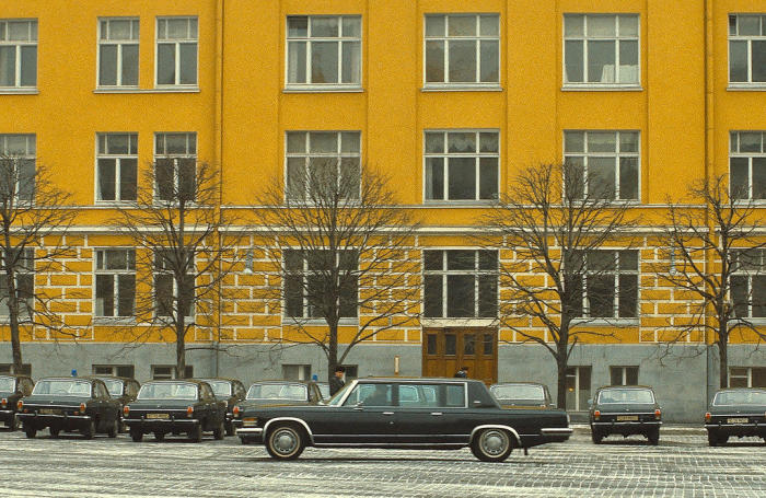 Правительственные автомобили. СССР, Москва, 1984 год.