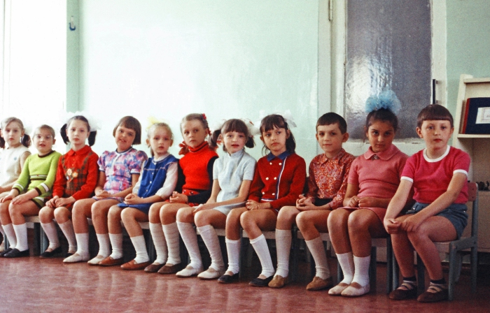 Старшая группа в детском садике. СССР, Одесса, 1977 год. 