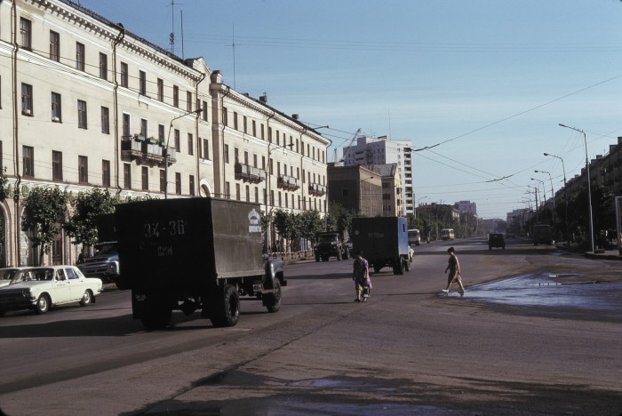  Главная улица. СССР, Омск, 1979 год. 