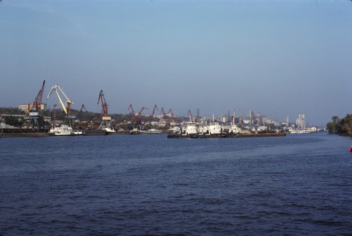 Ростовский морской торговый порт. СССР, Ростовская область, 1975 год.