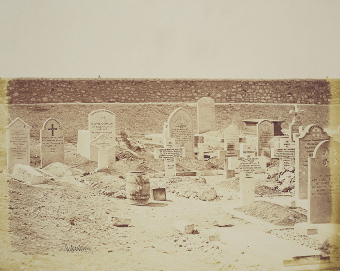 Британское кладбище под Севастополем. Крым, 1855 год.