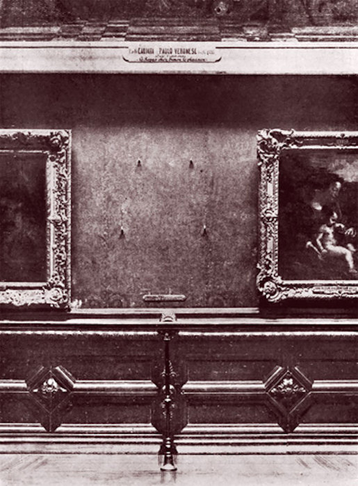 Громкое похищение Моны Лизы из Лувра в 1911 году. 