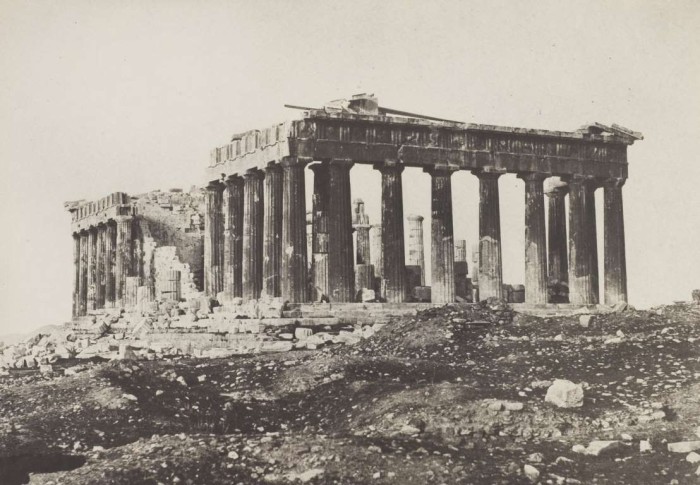 Парфенон в Акрополе. Афины, 1852 год.