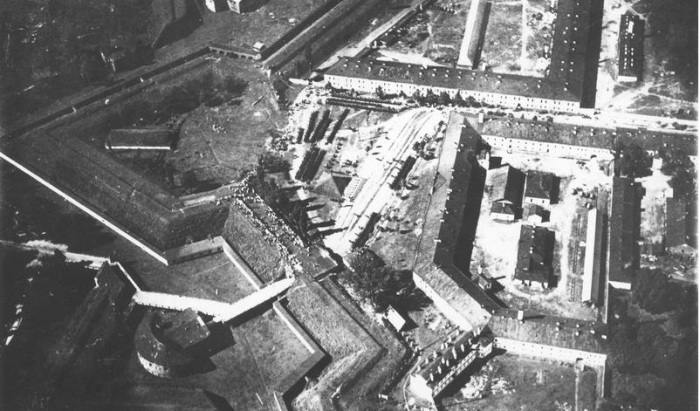 Снимок с самолета Бобруйской крепости. 1920 год. 