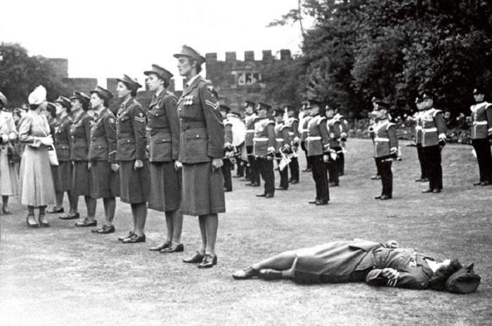 Почетный караул Женского королевского армейского корпуса, 1949 год.