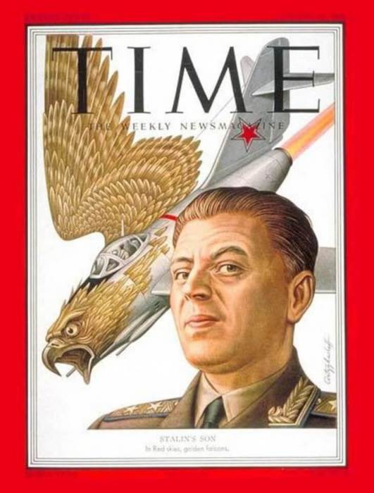 Василий Сталин на обложке Time в 1951 году.