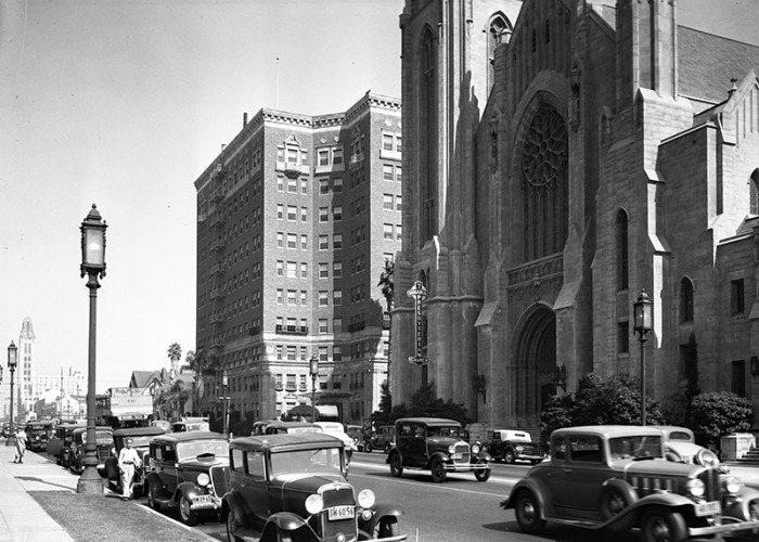 Католический храм в Лос-Анджелесе, 1936 год.