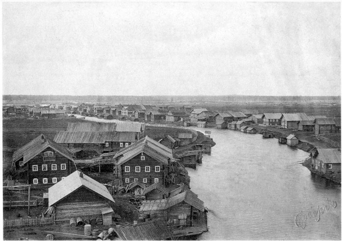 Деревня Шелекса. Архангельская губерния, Онежский уезд, 1910 год.