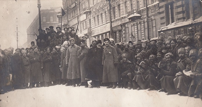 Летучий разъезд по охране порядка. Петроград, 1917 год.
