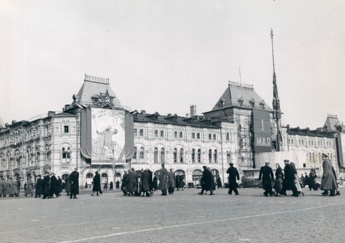 Красная площадь. Москва, 1958 год. 