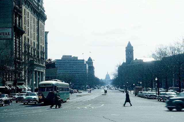 Город в округе Вашингтон, Пенсильвания, Соединённые Штаты Америки, 1956 год.