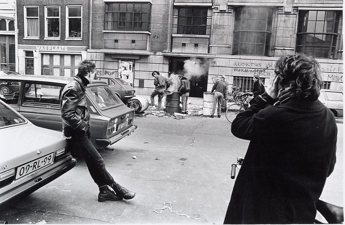 Беспорядки в центре города, 30 апреля 1984 года.