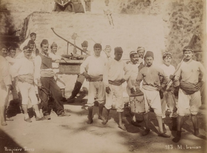 Турецкие пожарные. Константинополь, 1880-е годы.