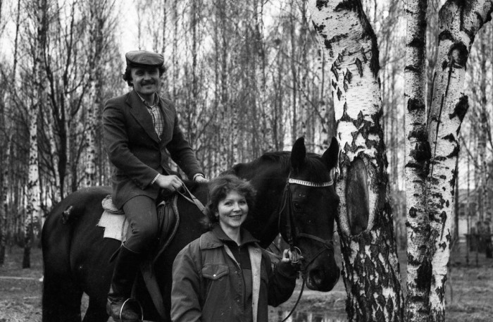 Катание на лошадях, 1985 год.