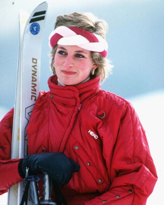 Принцесса Диана на горнолыжном курорте в Клостерс. Швейцария, 1986 год.