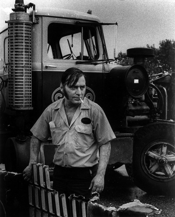 Водитель-дальнобойщик. США, Хаммонд, 1975 год.