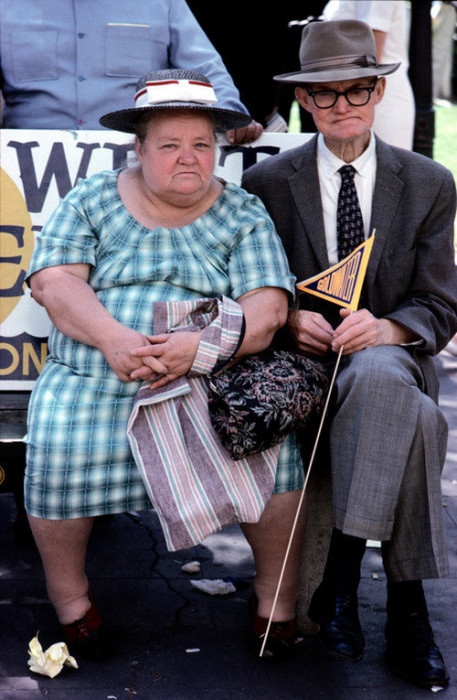 Пожилая пара в Сан-Диего. США, 1964 год.