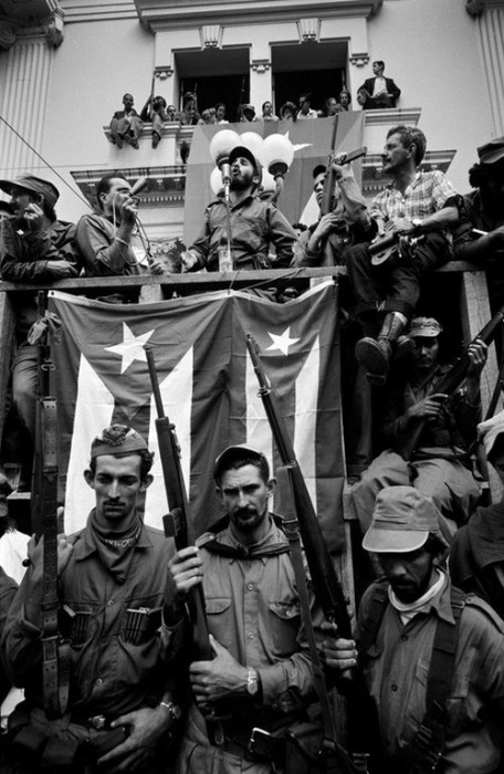 Яркое многочасовое выступление кубинского революционера. Куба, 1959 год. 
