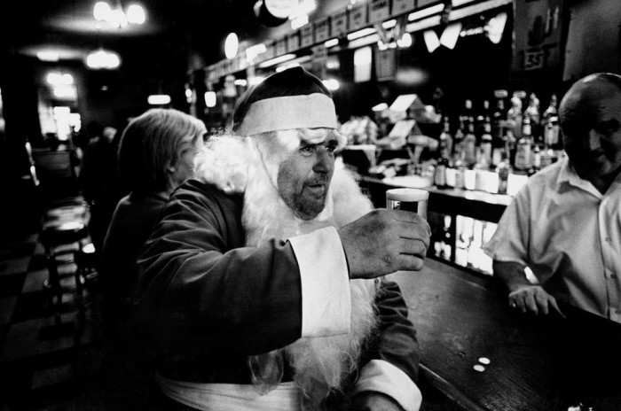 Пьющий Санта. Нью-Йорк, США, 1968 год.