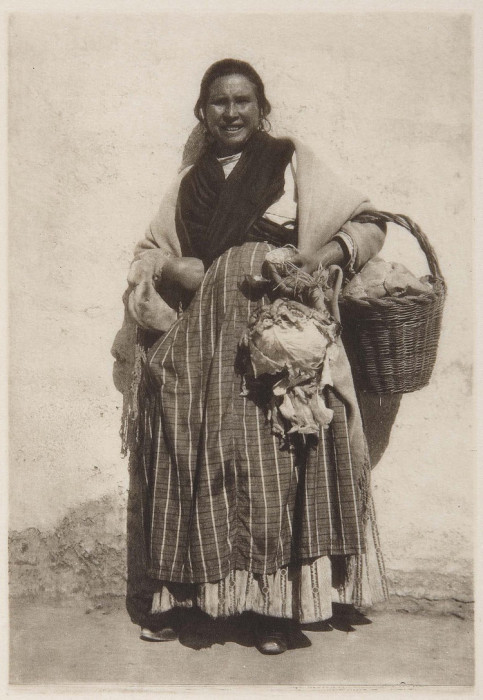 Испанская цыганка. Испания, Гранада, 1914 год.