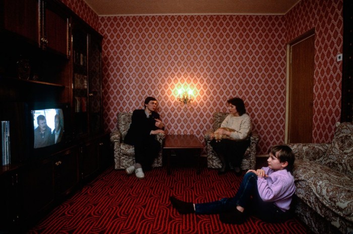 Квартира в центре Москве. СССР, 1989 год. Автор фотографии: Chris Niedenthal.