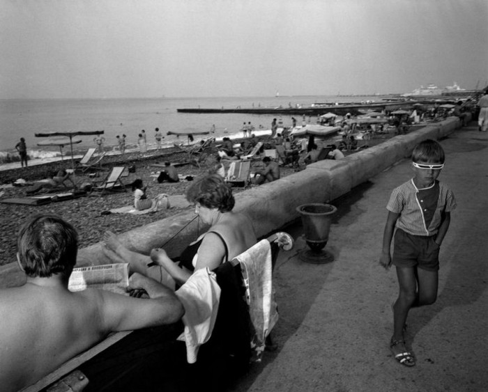 Морская набережная Центральной части Сочи. СССР, Сочи, 1988 год.