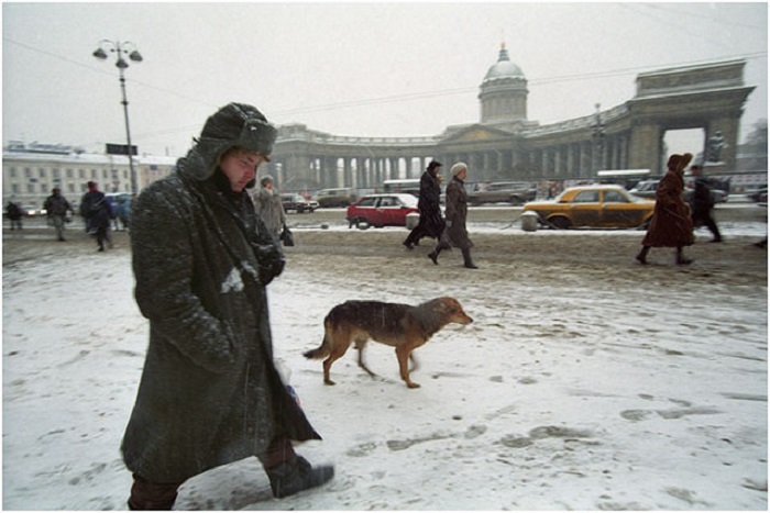 Невский проспект. Россия, Санкт-Петербург, 2000 год.